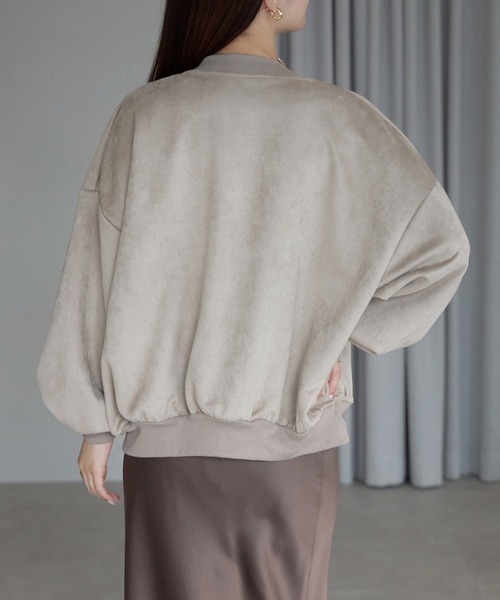 Fizz（フィズ）の「スウェードポンチスタジャン（スタジャン・レディース・アイボリー/グレイッシュベージュ/ピンクベージュ/グレイッシュブルー/チャコール/ブラック/モカ/スミクロ/ライトグリーン・M/L）」の14枚目の写真