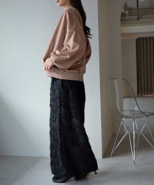 Fizz（フィズ）の「スウェードポンチスタジャン（スタジャン・レディース・アイボリー/グレイッシュベージュ/ピンクベージュ/グレイッシュブルー/チャコール/ブラック/モカ/スミクロ/ライトグリーン・M/L）」の17枚目の写真