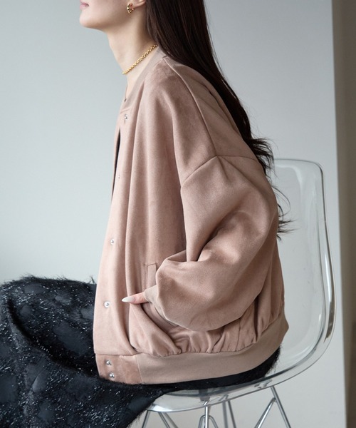 Fizz（フィズ）の「スウェードポンチスタジャン（スタジャン・レディース・アイボリー/グレイッシュベージュ/ピンクベージュ/グレイッシュブルー/チャコール/ブラック/モカ/スミクロ/ライトグリーン・M/L）」の20枚目の写真