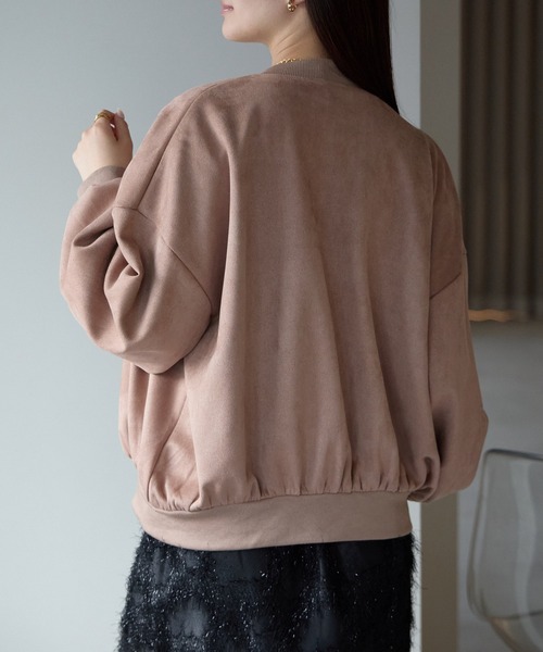 Fizz（フィズ）の「スウェードポンチスタジャン（スタジャン・レディース・アイボリー/グレイッシュベージュ/ピンクベージュ/グレイッシュブルー/チャコール/ブラック/モカ/スミクロ/ライトグリーン・M/L）」の21枚目の写真