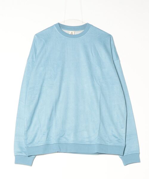 INNOCENT（イノセント）の「スエードタッチドルマンプルオーバー（Tシャツ/カットソー・メンズ・グレー/サックスブルー/スミクロ・MEDIUM/LARGE）」の3枚目の写真