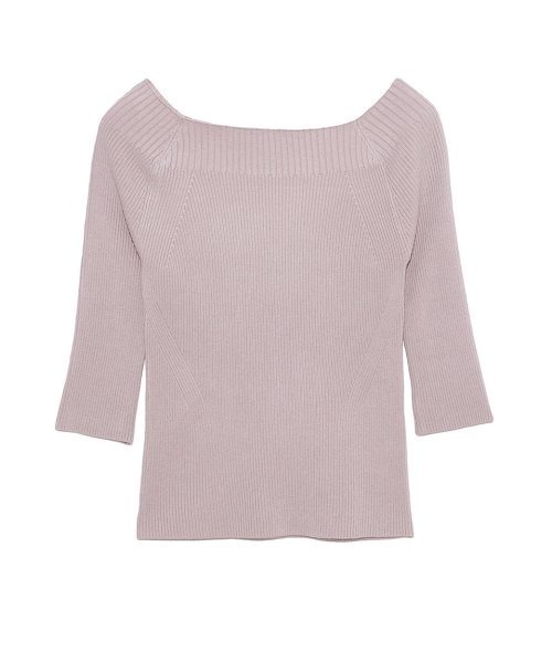 FRAY I.D（フレイアイディー）の「デコルテリブニットプル（ニット/セーター・レディース・ホワイト/ミント/ピンク/ブラック・FREE）」の21枚目の写真