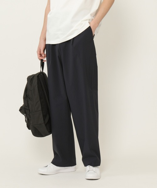 KASHIYAMA（カシヤマ）の「＜ウォッシャブル＞強撥水4WAYストレッチ1タックワイドパンツ（その他パンツ・メンズ・ブラック/ネイビー/ブラウン/カーキ・マルチサイズ）」の4枚目の写真