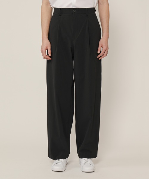 KASHIYAMA（カシヤマ）の「＜ウォッシャブル＞強撥水4WAYストレッチ1タックワイドパンツ（その他パンツ・メンズ・ブラック/ネイビー/ブラウン/カーキ・マルチサイズ）」の7枚目の写真