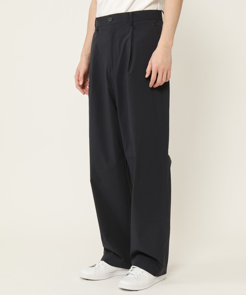 KASHIYAMA（カシヤマ）の「＜ウォッシャブル＞強撥水4WAYストレッチ1タックワイドパンツ（その他パンツ・メンズ・ブラック/ネイビー/ブラウン/カーキ・マルチサイズ）」の14枚目の写真