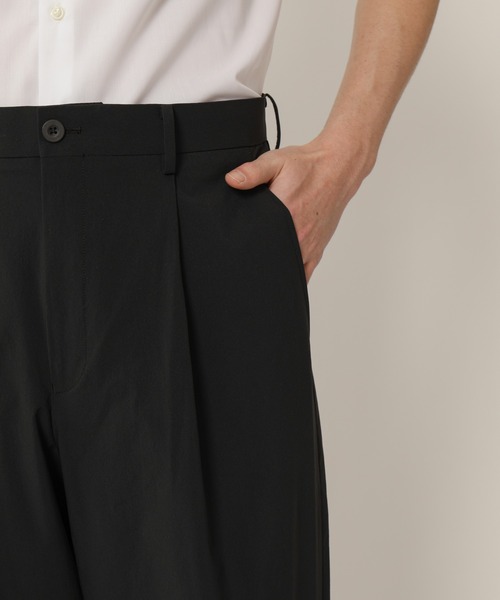 KASHIYAMA（カシヤマ）の「＜ウォッシャブル＞強撥水4WAYストレッチ1タックワイドパンツ（その他パンツ・メンズ・ブラック/ネイビー/ブラウン/カーキ・マルチサイズ）」の19枚目の写真