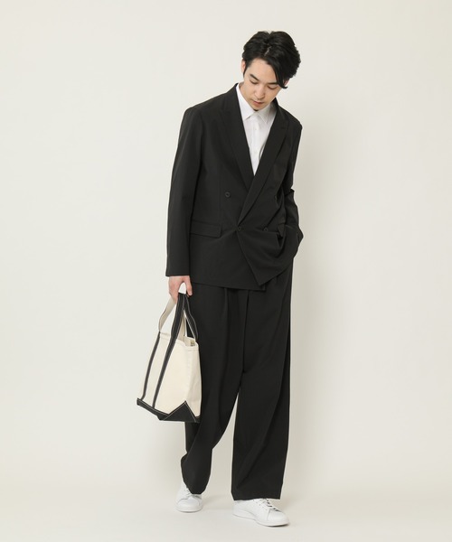 KASHIYAMA（カシヤマ）の「＜ウォッシャブル＞強撥水4WAYストレッチ1タックワイドパンツ（その他パンツ・メンズ・ブラック/ネイビー/ブラウン/カーキ・マルチサイズ）」の5枚目の写真