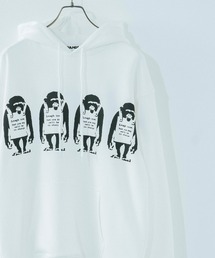 BRANDALISED | BANKSY/バンクシー LAUGH NOW P/O PARKA 裏毛ルーズスウェットパーカー(パーカー)