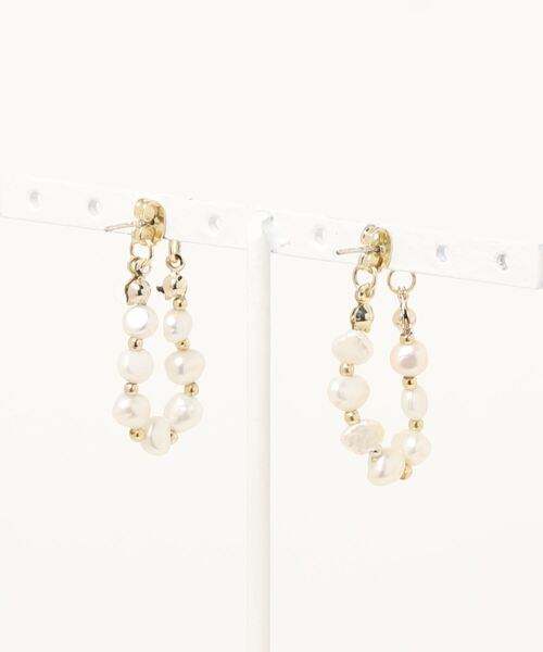 JUMELLE（ジュメロ）の「グラスピアス（ピアス（両耳用）・レディース・ゴールド・FREE）」の2枚目の写真