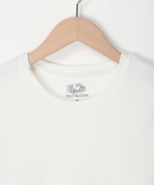 FRUIT OF THE LOOM(フルーツオブザルーム)の「FRUIT OF THE LOOM リブインナーTシャツ(Tシャツ/カットソー・レディース・C/A/B・S/M/L)」の5枚目の写真