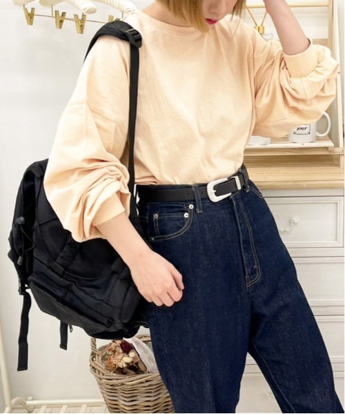 apres jour(アプレジュール)の「MILKロンT【ZOZOTOWN限定アイテム】(Tシャツ/カットソー・レディース・オフホワイト/サックスブルー/オレンジ/ミント/モカ/ラベンダー/ライトピンク・X-LARGE/フリー)」の7枚目の写真