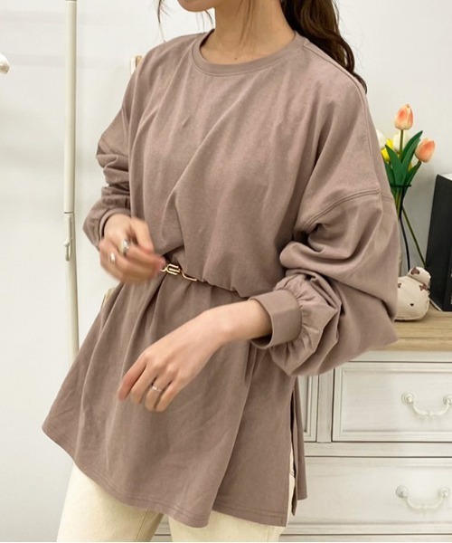 apres jour(アプレジュール)の「MILKロンT【ZOZOTOWN限定アイテム】(Tシャツ/カットソー・レディース・オフホワイト/サックスブルー/オレンジ/ミント/モカ/ラベンダー/ライトピンク・X-LARGE/フリー)」の9枚目の写真