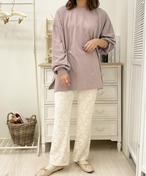 apres jour(アプレジュール)の「MILKロンT【ZOZOTOWN限定アイテム】(Tシャツ/カットソー・レディース・オフホワイト/サックスブルー/オレンジ/ミント/モカ/ラベンダー/ライトピンク・X-LARGE/フリー)」の12枚目の写真