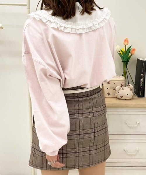 apres jour(アプレジュール)の「MILKロンT【ZOZOTOWN限定アイテム】(Tシャツ/カットソー・レディース・オフホワイト/サックスブルー/オレンジ/ミント/モカ/ラベンダー/ライトピンク・X-LARGE/フリー)」の20枚目の写真