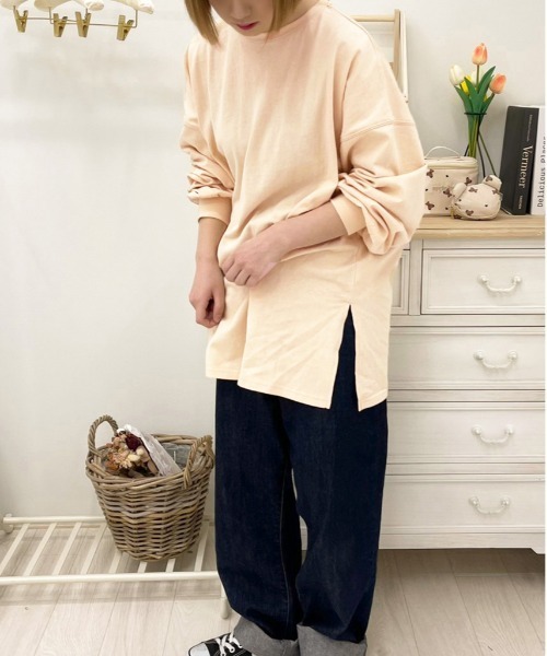 apres jour(アプレジュール)の「MILKロンT【ZOZOTOWN限定アイテム】(Tシャツ/カットソー・レディース・オフホワイト/サックスブルー/オレンジ/ミント/モカ/ラベンダー/ライトピンク・X-LARGE/フリー)」の14枚目の写真