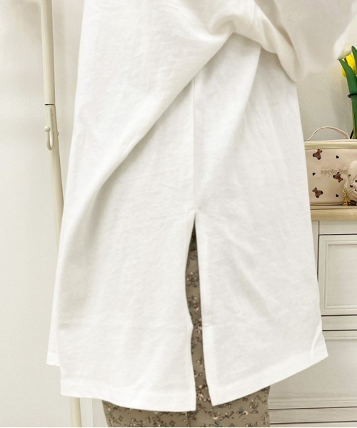 apres jour(アプレジュール)の「MILKロンT【ZOZOTOWN限定アイテム】(Tシャツ/カットソー・レディース・オフホワイト/サックスブルー/オレンジ/ミント/モカ/ラベンダー/ライトピンク・X-LARGE/フリー)」の15枚目の写真