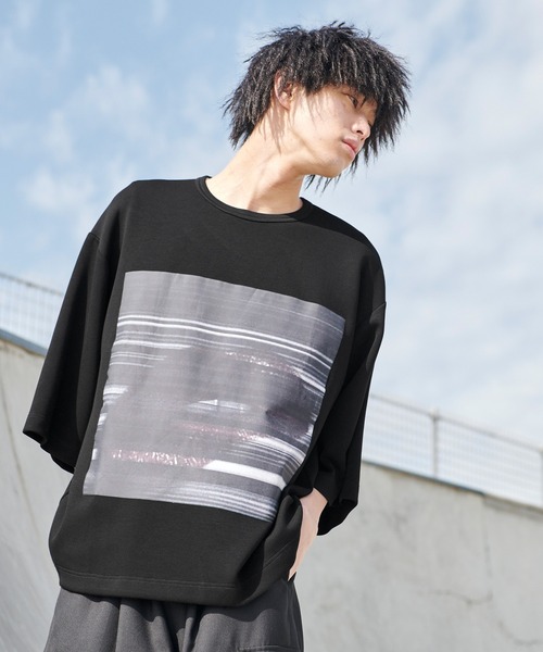 act'm(アクトム)の「アートフォトプリント ビッグシルエット半袖Tシャツ(Tシャツ/カットソー・メンズ・ホワイト/ブラック・S/M/L)」の18枚目の写真