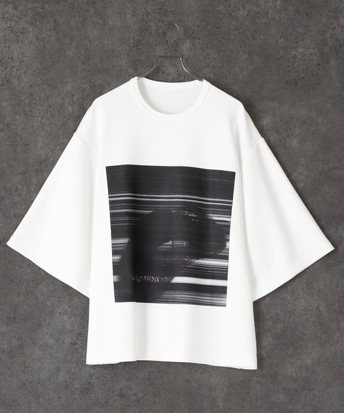 act'm(アクトム)の「アートフォトプリント ビッグシルエット半袖Tシャツ(Tシャツ/カットソー・メンズ・ホワイト/ブラック・S/M/L)」の19枚目の写真