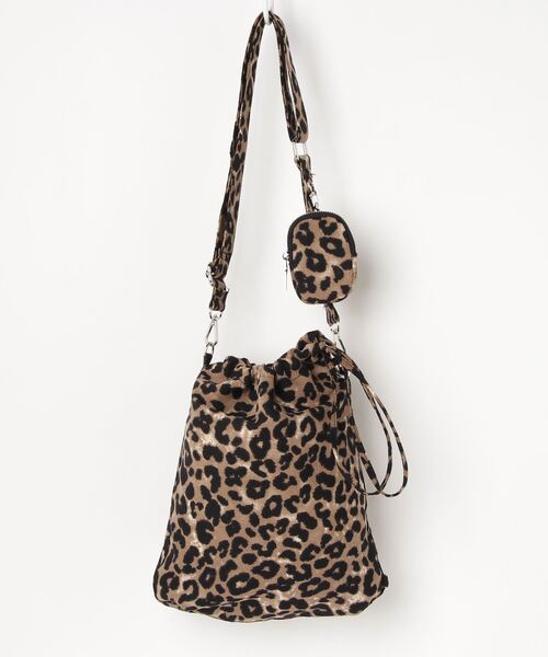 atmos pink(アトモスピンク)の「atmos pink アニマル ショルダーバッグ(ショルダーバッグ・レディース・ベージュ/ブラウン・FREE)」の1枚目の写真