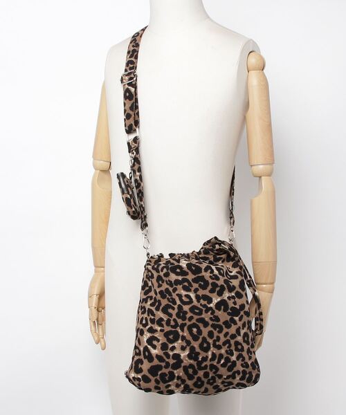 atmos pink(アトモスピンク)の「atmos pink アニマル ショルダーバッグ(ショルダーバッグ・レディース・ベージュ/ブラウン・FREE)」の6枚目の写真