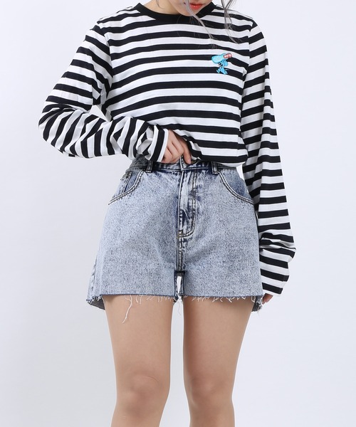 PUNYUS(プニュズ)の「ワンポイントボーダーロンT(Tシャツ/カットソー・レディース・その他1/その他2・4/2/1/3)」の11枚目の写真