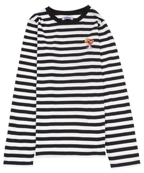 PUNYUS(プニュズ)の「ワンポイントボーダーロンT(Tシャツ/カットソー・レディース・その他1/その他2・4/2/1/3)」の4枚目の写真