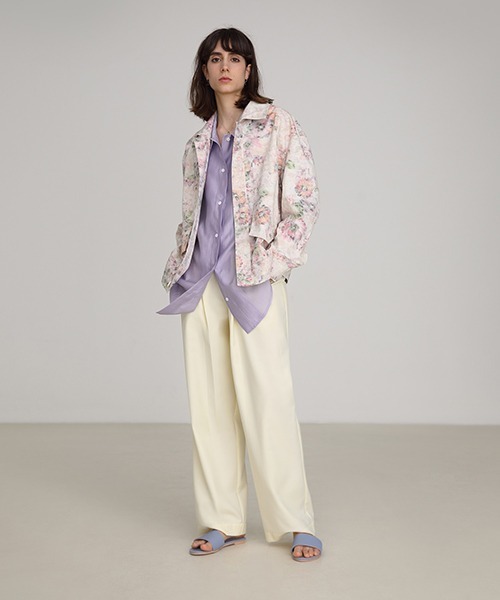 UNSPOKEN（アンスポクン）の「【UNSPOKEN】Big silhouette dress shirt FAZ19314chw（シャツ/ブラウス・レディース・ライトパープル・L/S/M）」の8枚目の写真