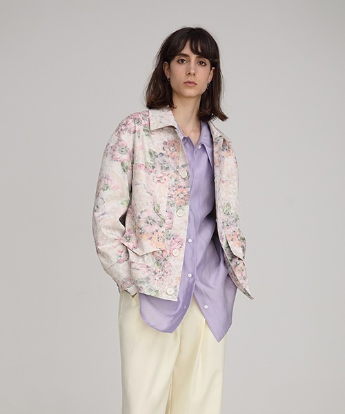 UNSPOKEN（アンスポクン）の「【UNSPOKEN】Big silhouette dress shirt FAZ19314chw（シャツ/ブラウス・レディース・ライトパープル・L/S/M）」の9枚目の写真