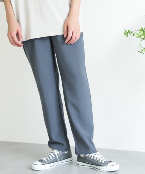 SENSE OF PLACE by URBAN RESEARCH（センスオブプレイスバイアーバンリサーチ）の「リネンライクテーパードパンツ（その他パンツ・メンズ・ブラウン/アイボリー/チャコールグレー/ミント/ブルー・MEDIUM/LARGE）」の5枚目の写真