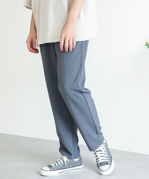 SENSE OF PLACE by URBAN RESEARCH（センスオブプレイスバイアーバンリサーチ）の「リネンライクテーパードパンツ（その他パンツ・メンズ・ブラウン/アイボリー/チャコールグレー/ミント/ブルー・MEDIUM/LARGE）」の8枚目の写真