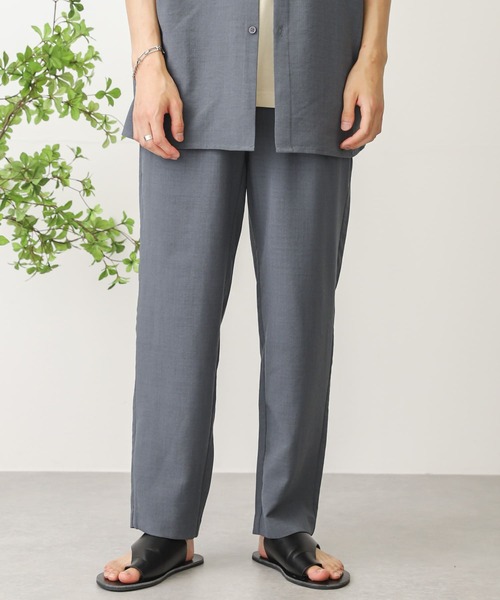 SENSE OF PLACE by URBAN RESEARCH（センスオブプレイスバイアーバンリサーチ）の「リネンライクテーパードパンツ（その他パンツ・メンズ・ブラウン/アイボリー/チャコールグレー/ミント/ブルー・MEDIUM/LARGE）」の12枚目の写真