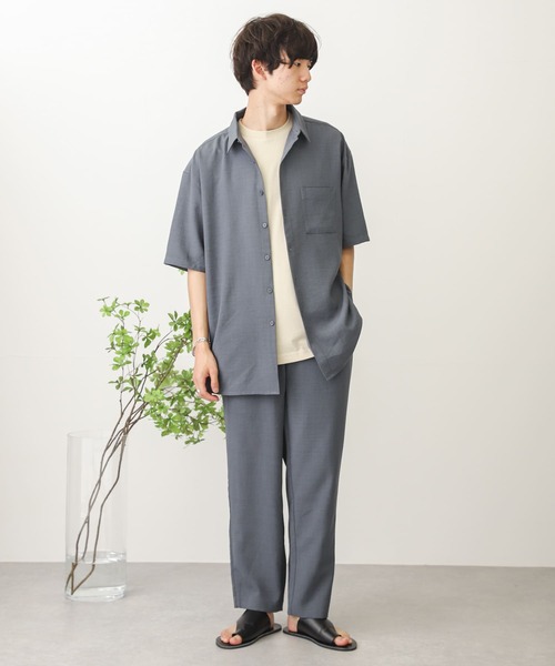 SENSE OF PLACE by URBAN RESEARCH（センスオブプレイスバイアーバンリサーチ）の「リネンライクテーパードパンツ（その他パンツ・メンズ・ブラウン/アイボリー/チャコールグレー/ミント/ブルー・MEDIUM/LARGE）」の15枚目の写真