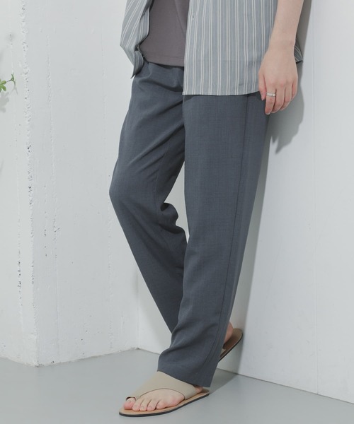SENSE OF PLACE by URBAN RESEARCH（センスオブプレイスバイアーバンリサーチ）の「リネンライクテーパードパンツ（その他パンツ・メンズ・ブラウン/アイボリー/チャコールグレー/ミント/ブルー・MEDIUM/LARGE）」の16枚目の写真