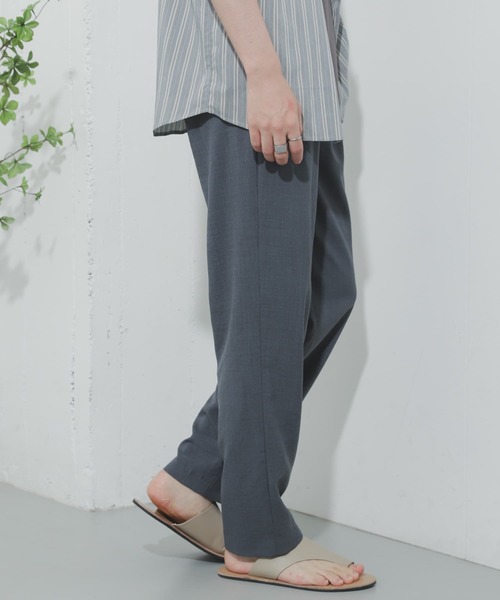 SENSE OF PLACE by URBAN RESEARCH（センスオブプレイスバイアーバンリサーチ）の「リネンライクテーパードパンツ（その他パンツ・メンズ・ブラウン/アイボリー/チャコールグレー/ミント/ブルー・MEDIUM/LARGE）」の18枚目の写真