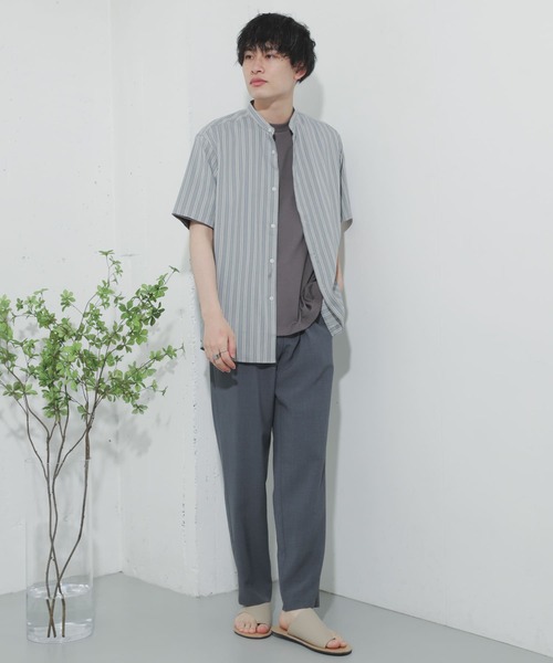 SENSE OF PLACE by URBAN RESEARCH（センスオブプレイスバイアーバンリサーチ）の「リネンライクテーパードパンツ（その他パンツ・メンズ・ブラウン/アイボリー/チャコールグレー/ミント/ブルー・MEDIUM/LARGE）」の20枚目の写真