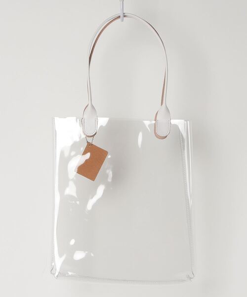 TASINAMI（タシナミ）の「TASINAMI クリアバッグトート (TA-2041)（トートバッグ・レディース・ベージュ/レッド/ホワイト・FREE）」の5枚目の写真