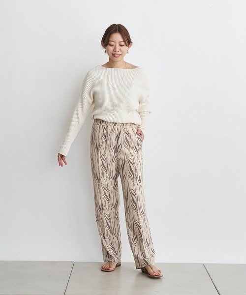 DouDou(ドゥドゥ)の「ゼブラ柄プリントパンツ(その他パンツ・レディース・ベージュ/ブラウン・FREE)」の16枚目の写真