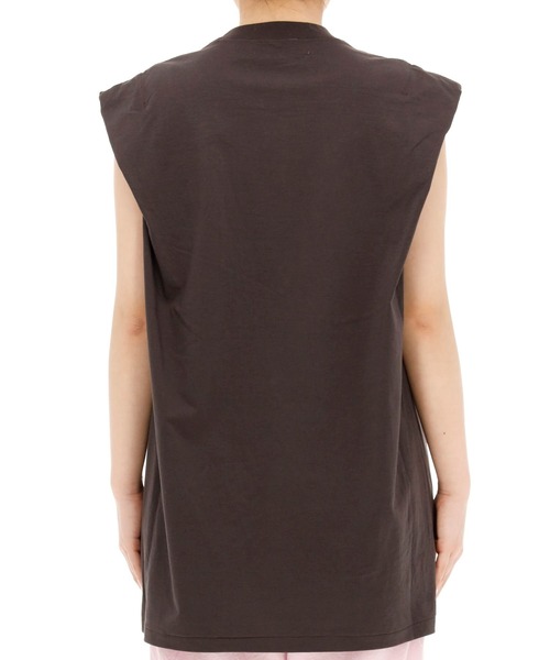 PONTI（ポンティ）の「PONTI コットンジャージーワンダースレッドトップス（Tシャツ/カットソー・レディース・ダークグレー・FREE）」の7枚目の写真