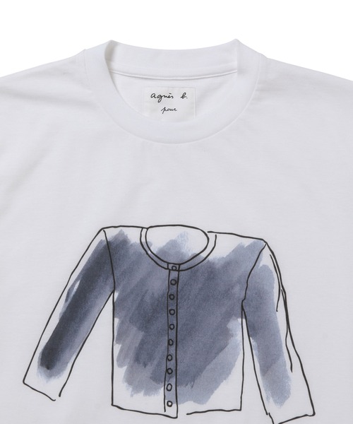 ADAM ET ROPE'（アダムエロペ）の「【agnes b. pour ADAM ET ROPE'】T-SHIRTS SERIGRAPHIE（Tシャツ/カットソー・レディース・ホワイト・M）」の9枚目の写真