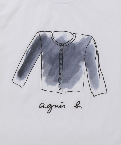ADAM ET ROPE'（アダムエロペ）の「【agnes b. pour ADAM ET ROPE'】T-SHIRTS SERIGRAPHIE（Tシャツ/カットソー・レディース・ホワイト・M）」の6枚目の写真