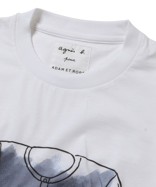 ADAM ET ROPE'（アダムエロペ）の「【agnes b. pour ADAM ET ROPE'】T-SHIRTS SERIGRAPHIE（Tシャツ/カットソー・レディース・ホワイト・M）」の8枚目の写真