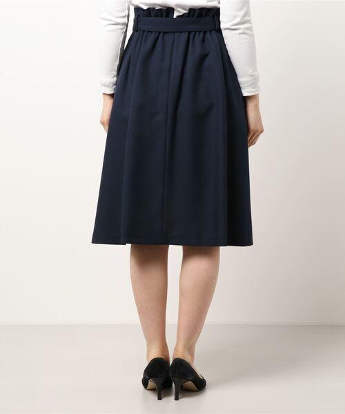 MEW'S REFINED CLOTHES（ミューズリファインドクローズ）の「ウォッシャブルトレンチフレアスカート（スカート・レディース・ネイビー/ライトグリーン/ベージュ・MEDIUM）」の5枚目の写真