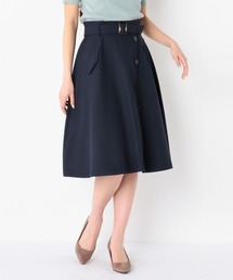 ウォッシャブルトレンチフレアスカート