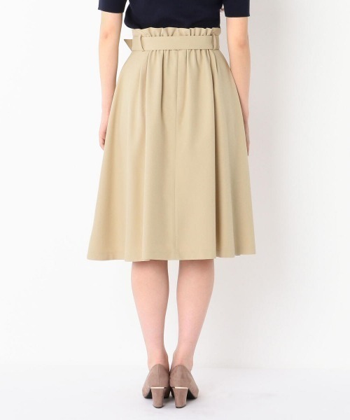 MEW'S REFINED CLOTHES（ミューズリファインドクローズ）の「ウォッシャブルトレンチフレアスカート（スカート・レディース・ネイビー/ライトグリーン/ベージュ・MEDIUM）」の8枚目の写真