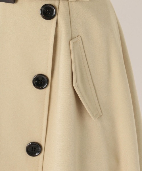 MEW'S REFINED CLOTHES（ミューズリファインドクローズ）の「ウォッシャブルトレンチフレアスカート（スカート・レディース・ネイビー/ライトグリーン/ベージュ・MEDIUM）」の10枚目の写真