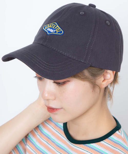 WEGO（ウィゴー）の「WEGO/ワッペンロゴローキャップ（キャップ・レディース・ブラック/グレー/オレンジ・FREE）」の3枚目の写真