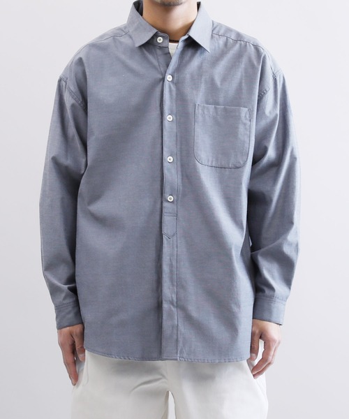 Air Tokyo(エアートウキョー)の「2WAY 仕様 レギュラー & バンドカラー シャツ(シャツ/ブラウス・メンズ・ネイビー・MEDIUM/LARGE)」の3枚目の写真