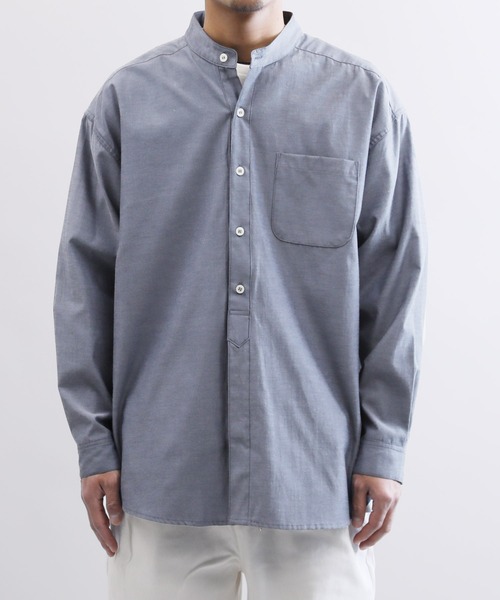 Air Tokyo(エアートウキョー)の「2WAY 仕様 レギュラー & バンドカラー シャツ(シャツ/ブラウス・メンズ・ネイビー・MEDIUM/LARGE)」の7枚目の写真