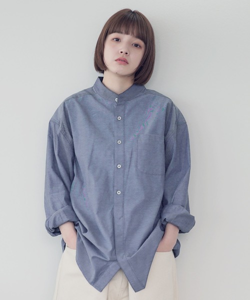 Air Tokyo(エアートウキョー)の「2WAY 仕様 レギュラー & バンドカラー シャツ(シャツ/ブラウス・メンズ・ネイビー・MEDIUM/LARGE)」の19枚目の写真