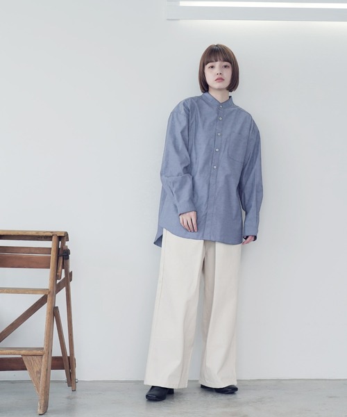 Air Tokyo(エアートウキョー)の「2WAY 仕様 レギュラー & バンドカラー シャツ(シャツ/ブラウス・メンズ・ネイビー・MEDIUM/LARGE)」の21枚目の写真